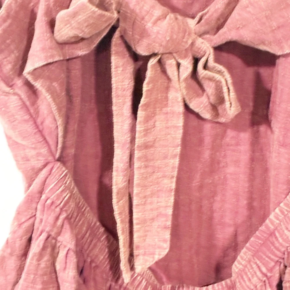 Torrid Plus Size Faded Red Festi Tie-Back Maxi Dress Size 3X NEW - Picture 4 of 6